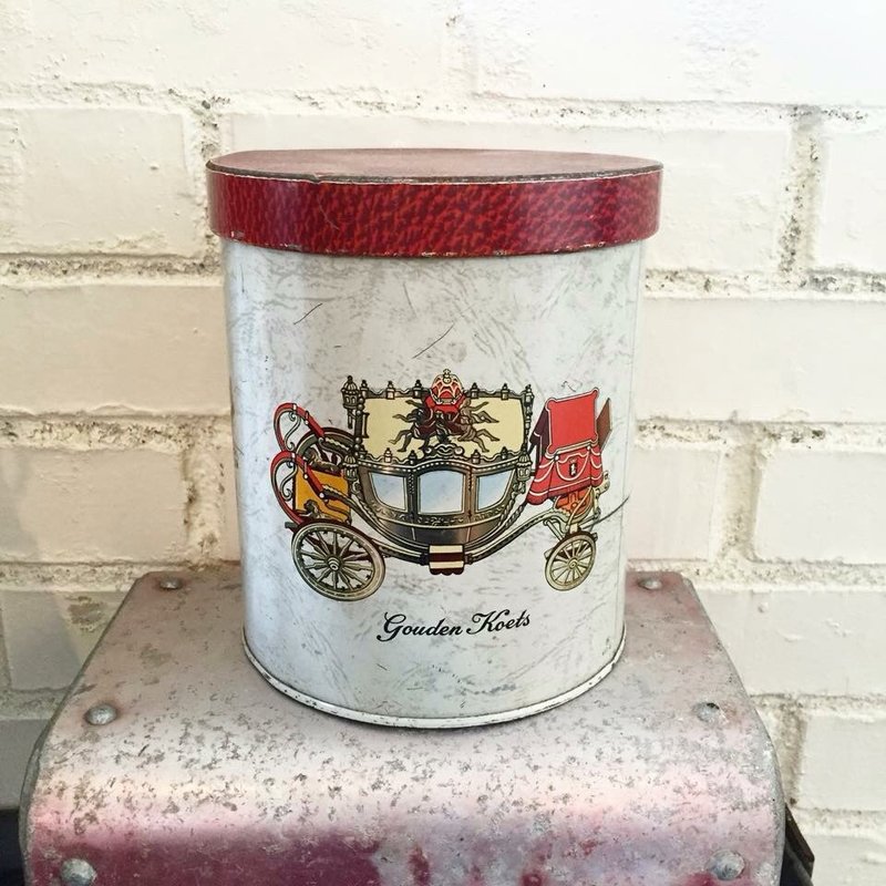 欧洲制 皇家马车复古老铁罐/旧铁罐 - 收纳用品 - 其他金属 