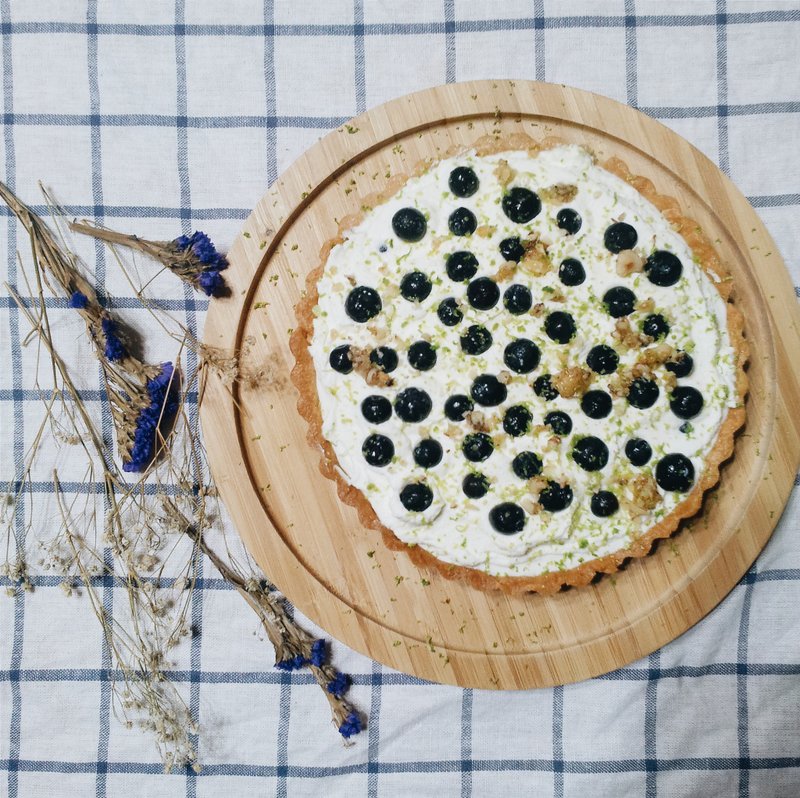 ↟↟小草原　柠檬生起士蓝莓塔↟↟ - 咸派/甜派 - 新鲜食材 绿色