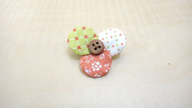 缤纷花朵别针 - THANK YOU - 胸针 - 其他材质 橘色