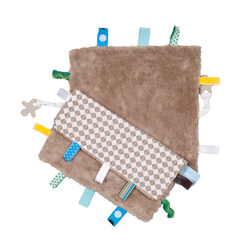 荷兰Snoozebaby美梦成真安抚巾-毛绒系列 - 玩具/玩偶 - 棉．麻 咖啡色