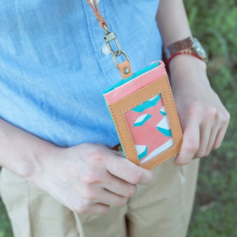 MUMU泰维克防水证件零钱包-露馅北极熊 (定制化英文名字) - 证件套/卡套 - 环保材料 粉红色