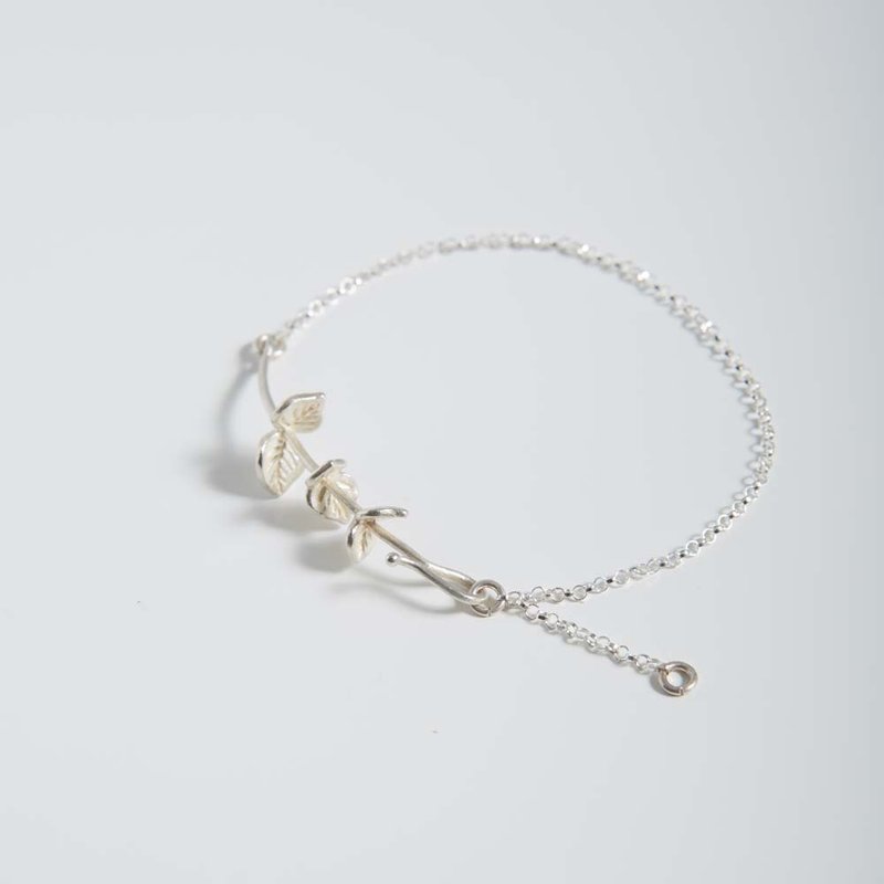 I-Shan13  尤加利手链  小 - 手链/手环 - 纯银 银色