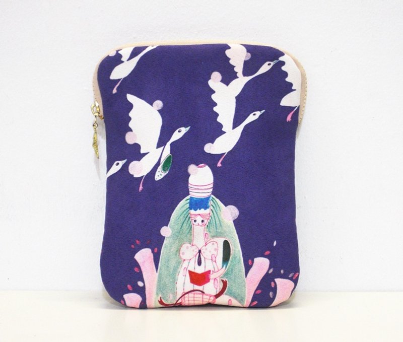 【天鹅飞吧！ 】ipad-mini包。7寸平板电脑包。 - 电脑包 - 其他材质 蓝色