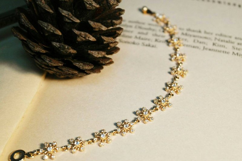 《经典系列》银雪锆石手链 - 手链/手环 - 宝石 