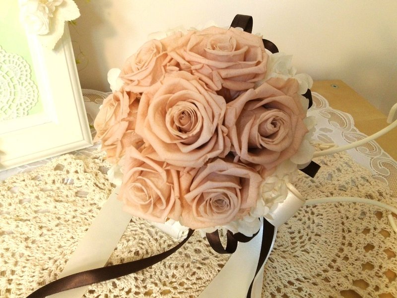  l 永恒.承诺捧花系列 l 小捧花*婚礼*不凋花.恒星花.永生花*爱情*情人*花礼 - 植栽/盆栽 - 植物．花 