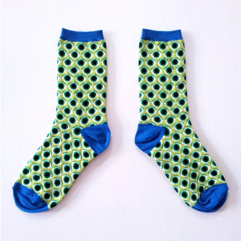 我可以不知道你的名和姓，我不能不看见你的大眼睛 / 麦克儿华斯基 / 眼花撩乱系列袜 - 袜子 - 其他材质 多色