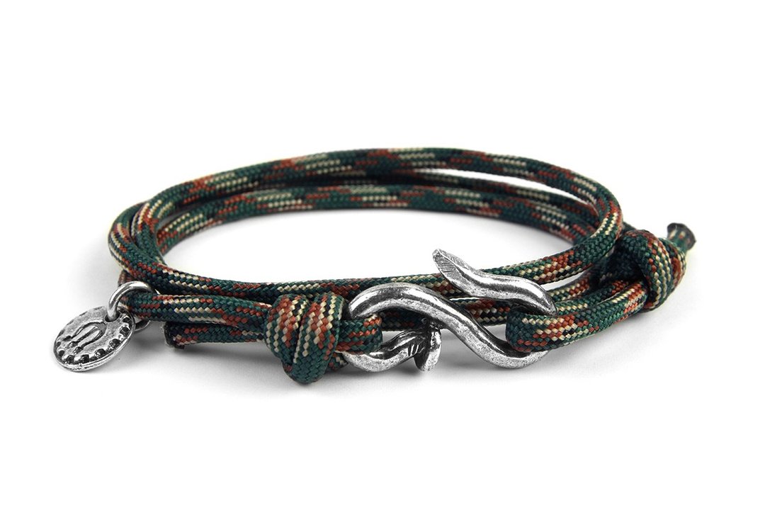 Nails with rope bracelet 三圈式伞绳手链-铁钉款 - 手链/手环 - 其他金属 