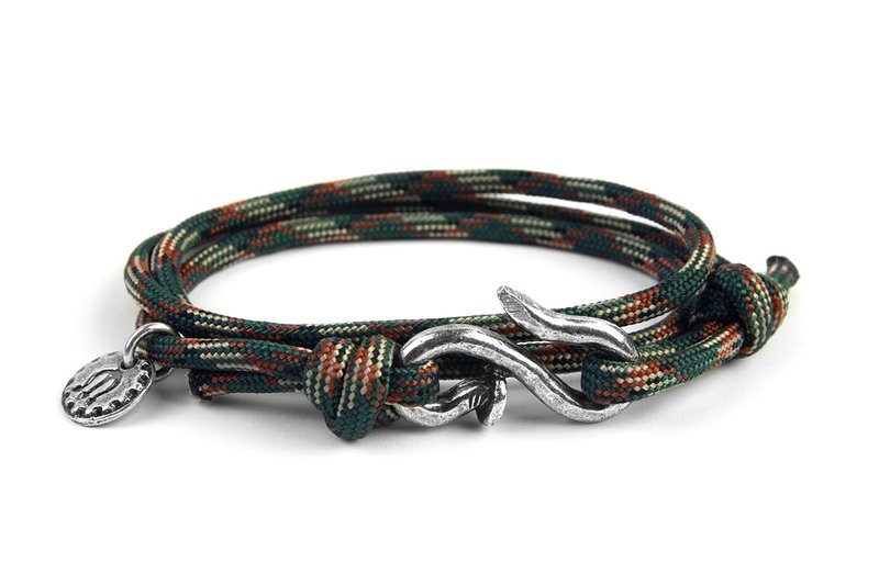 Nails with rope bracelet 三圈式伞绳手链-铁钉款 - 手链/手环 - 其他金属 