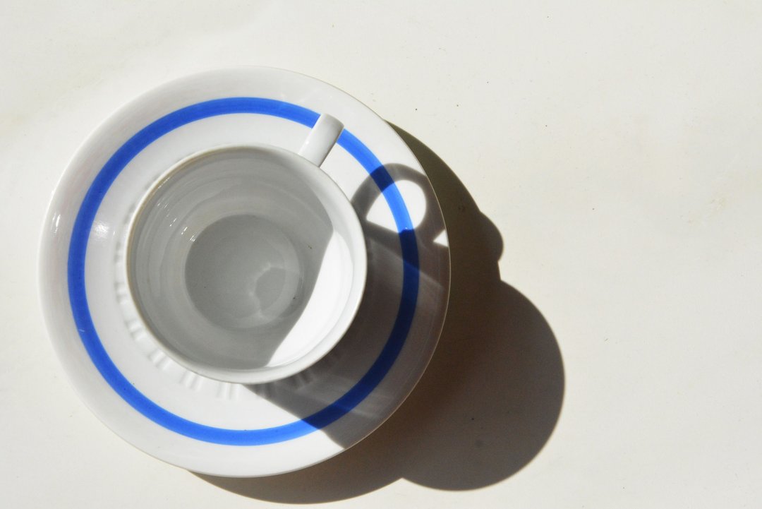 东西德分裂时期 德国古董下午茶杯盘组B - 茶具/茶杯 - 瓷 多色