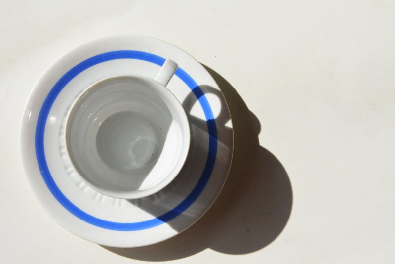 东西德分裂时期 德国古董下午茶杯盘组B - 茶具/茶杯 - 瓷 多色