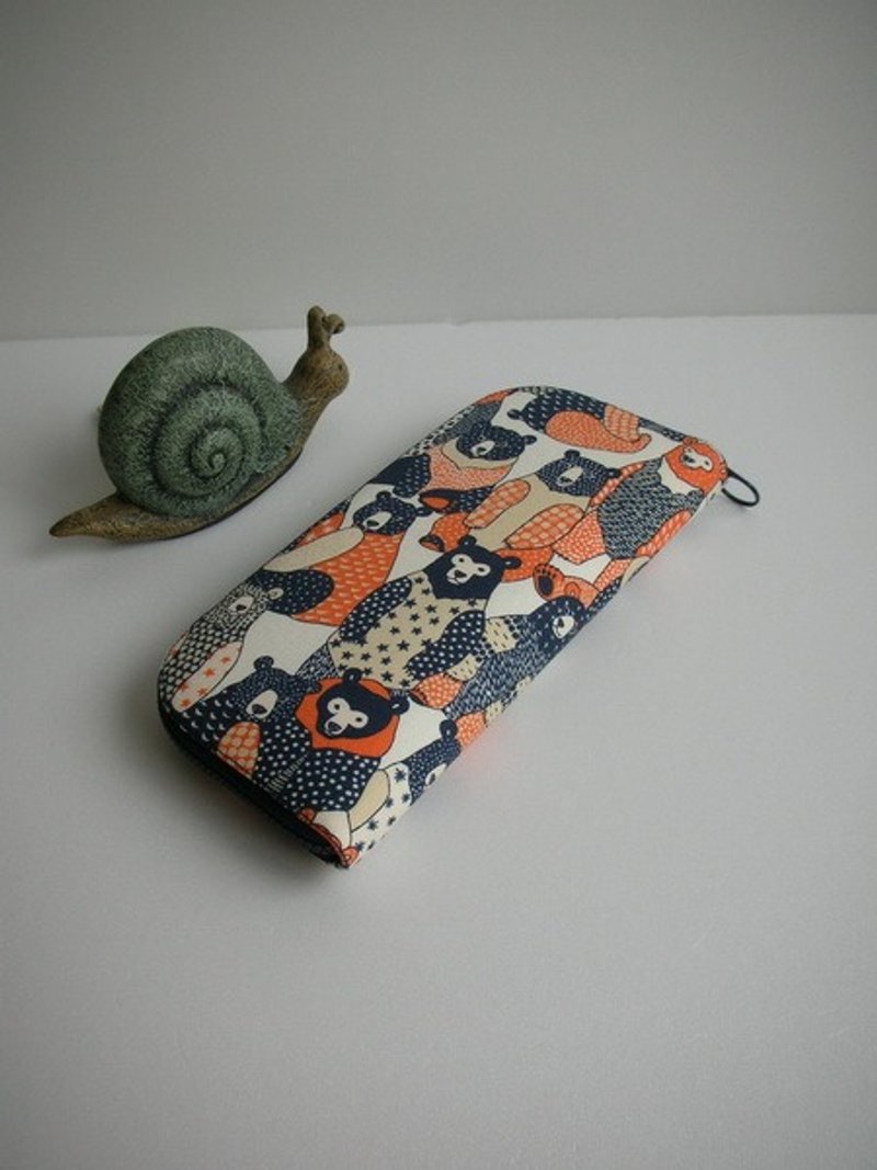 日本绘本系列"斑点熊"-长夹/皮夹/零钱包/礼物***最后一只*** - 皮夹/钱包 - 其他材质 蓝色