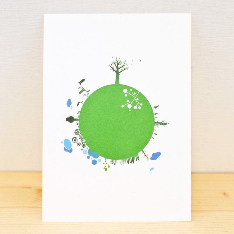 [明信片]幻想绿地球 - 卡片/明信片 - 纸 绿色
