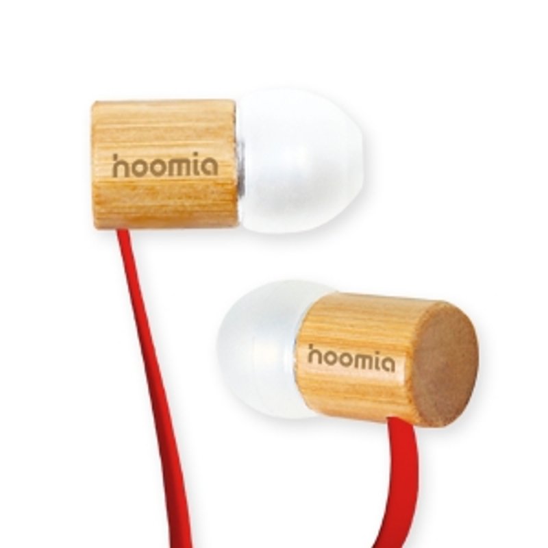 hoomia 好米亚｜【X5】极致原木．入耳式耳机（背部可吸引收纳）（红花梨） - 耳机 - 木头 红色