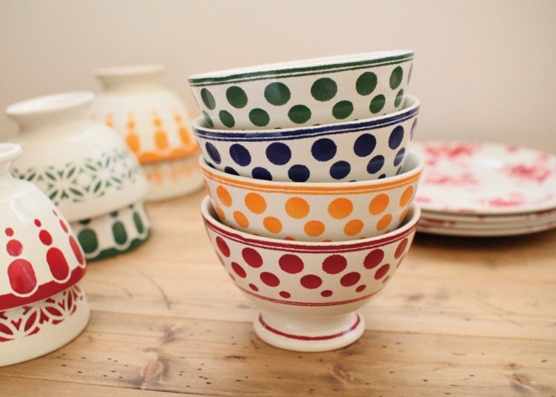 法国KTF水玉点点欧蕾碗(单购) - 花瓶/陶器 - 其他材质 