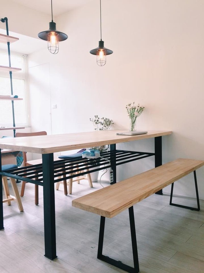 松木板书桌/会议桌/开会必备 (不含椅子) - 其他家具 - 其他材质 卡其色