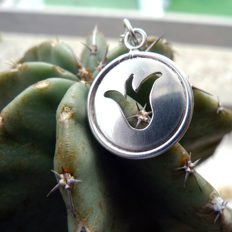 花语项链(郁金香)~手作的诗手工纯银项链坠饰,爱自己幸福中! - 项链 - 纯银 银色