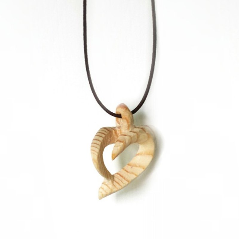 心形吊咀 - 木工/竹艺/纸艺 - 木头 橘色