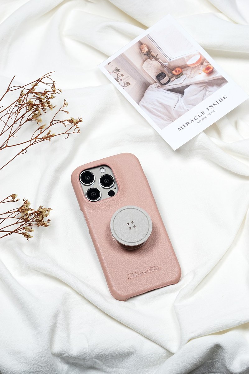 【圣诞礼盒】C组 皮革手机壳+气囊手机支架  iPhone 15系列 - 手机壳/手机套 - 其他材质 白色