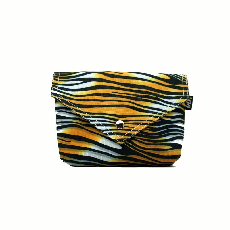 BLR 手工印制 虎斑 BB BAG 肩背包 - 化妆包/杂物包 - 聚酯纤维 黄色