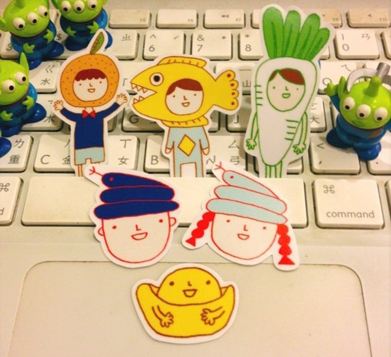 ◀◁新年贴纸组◀◁ - 贴纸 - 纸 多色