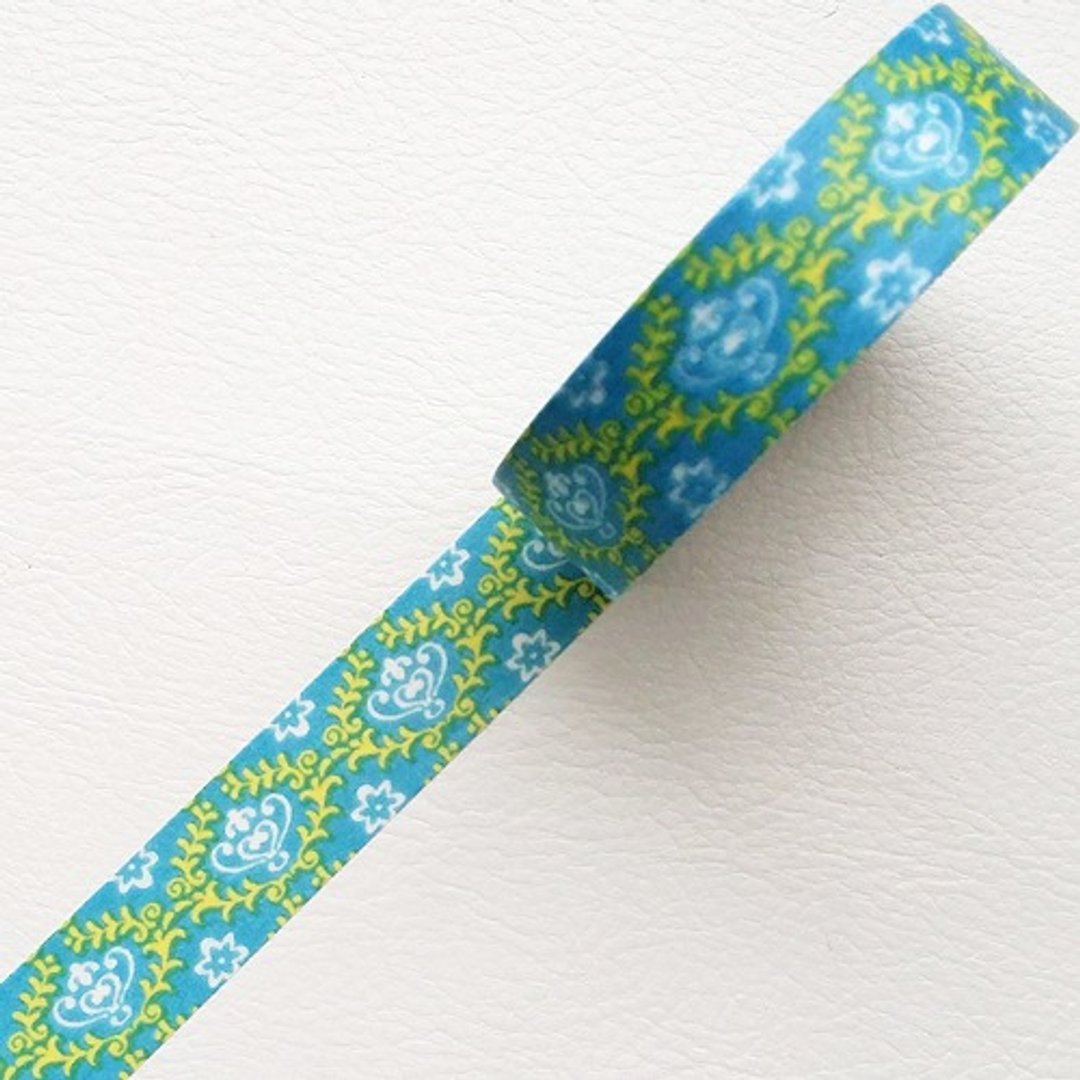 NICHIBAN Petit Joie Masking Tape 和纸胶带 (PJMT-15S017) - 纸胶带 - 纸 绿色