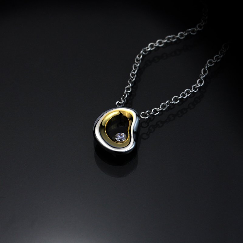 金点设计奖【契合Soul mate】316L白钢项链 - 项链 - 其他金属 黄色