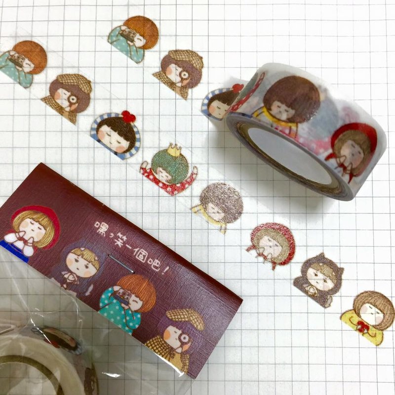 《艺之鱼》嘿，笑一个 纸胶带 --P0008 - 纸胶带 - 纸 多色