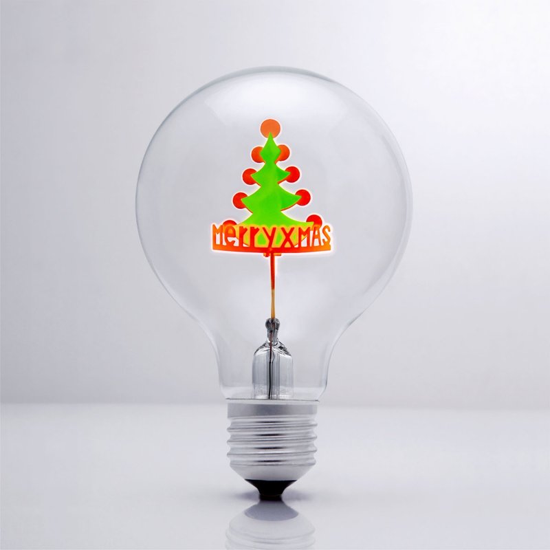 DarkSteve 简约 英伦风 圣诞快乐球灯泡 Edison-Style 爱迪生灯泡: 1 个 (纯灯泡) - 灯具/灯饰 - 玻璃 红色