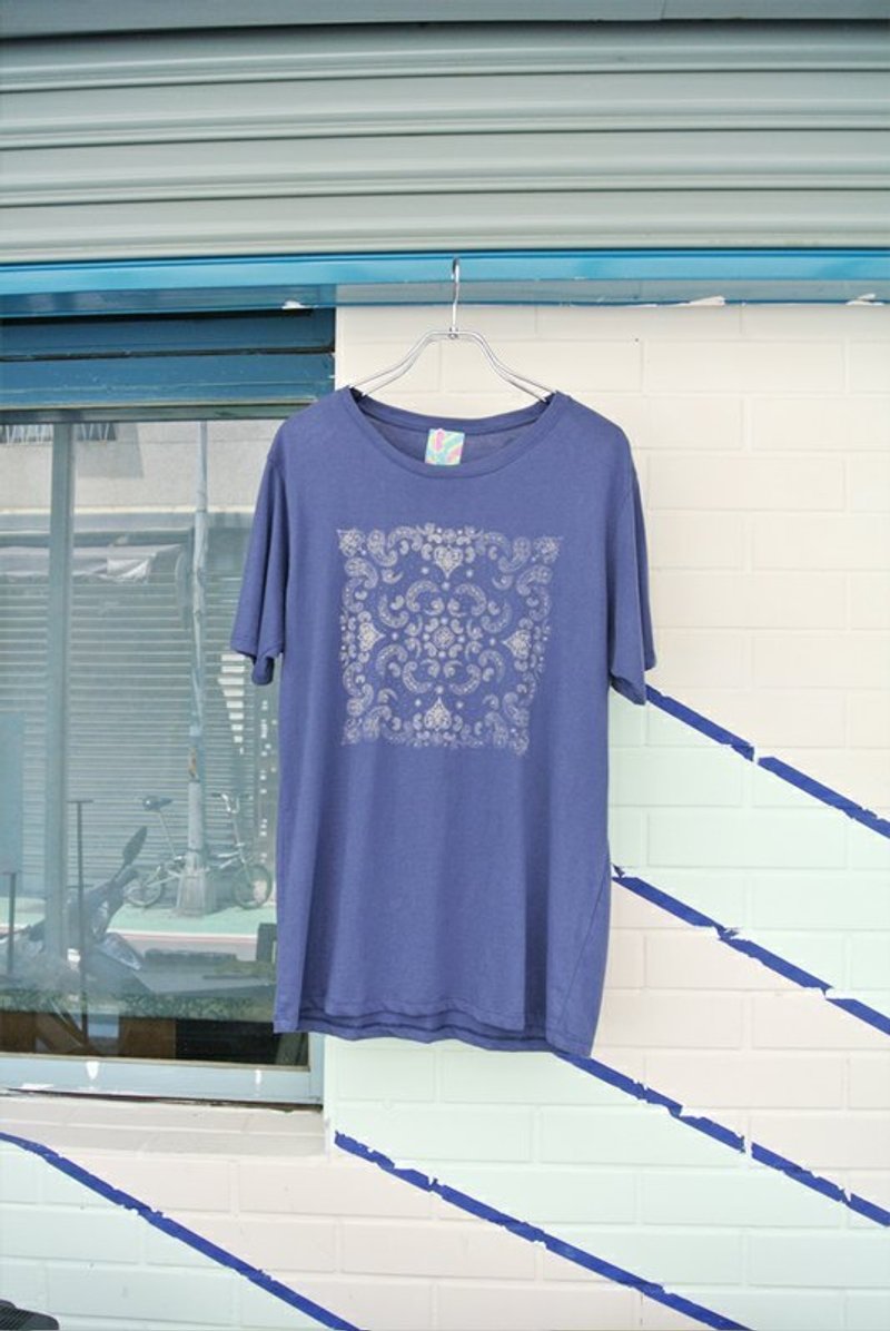 男朋友可以穿这么帅吗?简单就好踢 - 男装上衣/T 恤 - 其他材质 蓝色