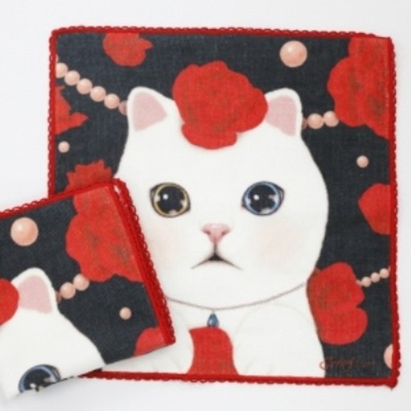 Jetoy,Choo choo春漾小方巾（日制）_Ruby (AXNU005) - 毛巾浴巾 - 棉．麻 多色