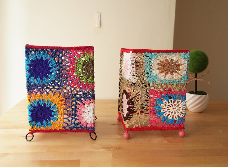 purin select shop （Japaindia）民俗感手工编织太阳花镂空灯罩 - 摆饰 - 其他材质 多色