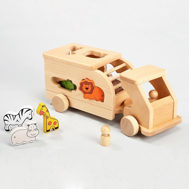 移动动物园 Moving zoo - 玩具/玩偶 - 木头 
