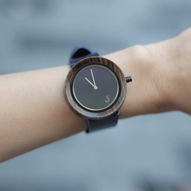 Lima Watch Sore Ebony Blue - 女表 - 木头 蓝色