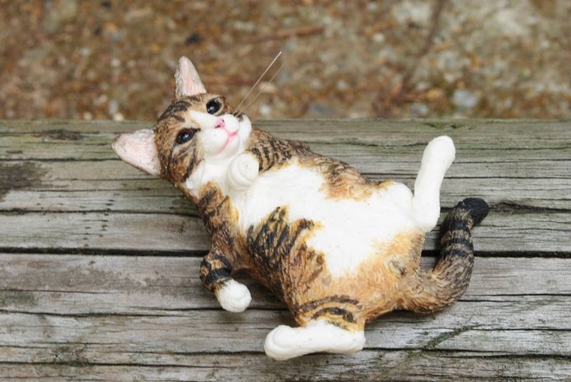 宠物公仔 5-7cm (猫) 可当摆设 纯手工 定制化 - 玩偶/公仔 - 粘土 多色