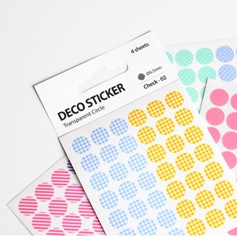 彩红造型标签贴V2-格子02,E2D51752 - 贴纸 - 塑料 多色