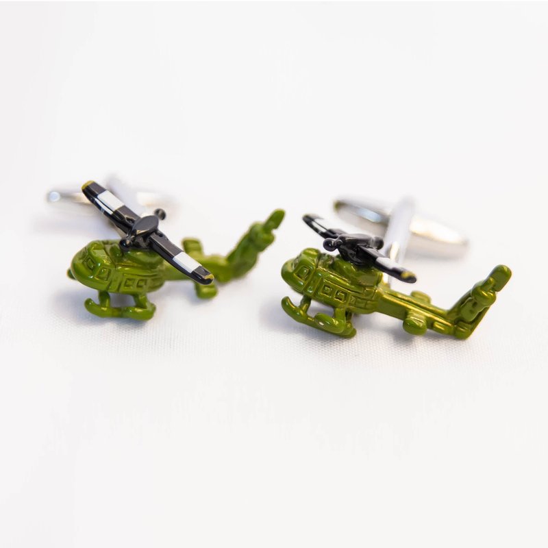 直升机 袖扣 HELICOPTERS CUFFLINK - 袖扣 - 其他金属 