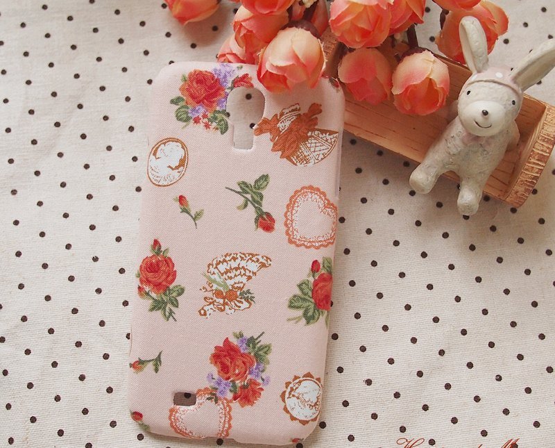 布艺 粉色小玫瑰手机壳 保护壳 Iphone 12 pro mini max x - 其他 - 其他材质 粉红色