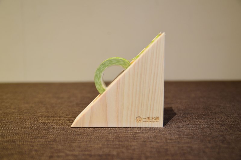 三明治胶带台 三明治好吃、纸胶带台 - 纸胶带 - 木头 粉红色