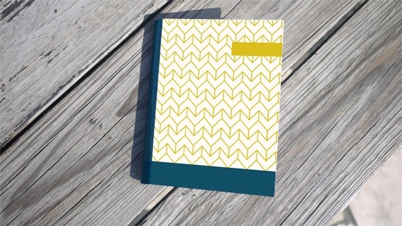 ☆° 洛可可草莓WELKIN手创 °☆ 条纹控人生随身记事笔记本_黄空间条纹 - 笔记本/手帐 - 纸 黄色