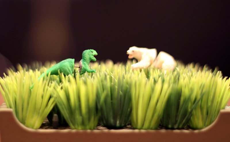 (((恐龙)))单边耳针 - 耳环/耳夹 - 其他材质 绿色