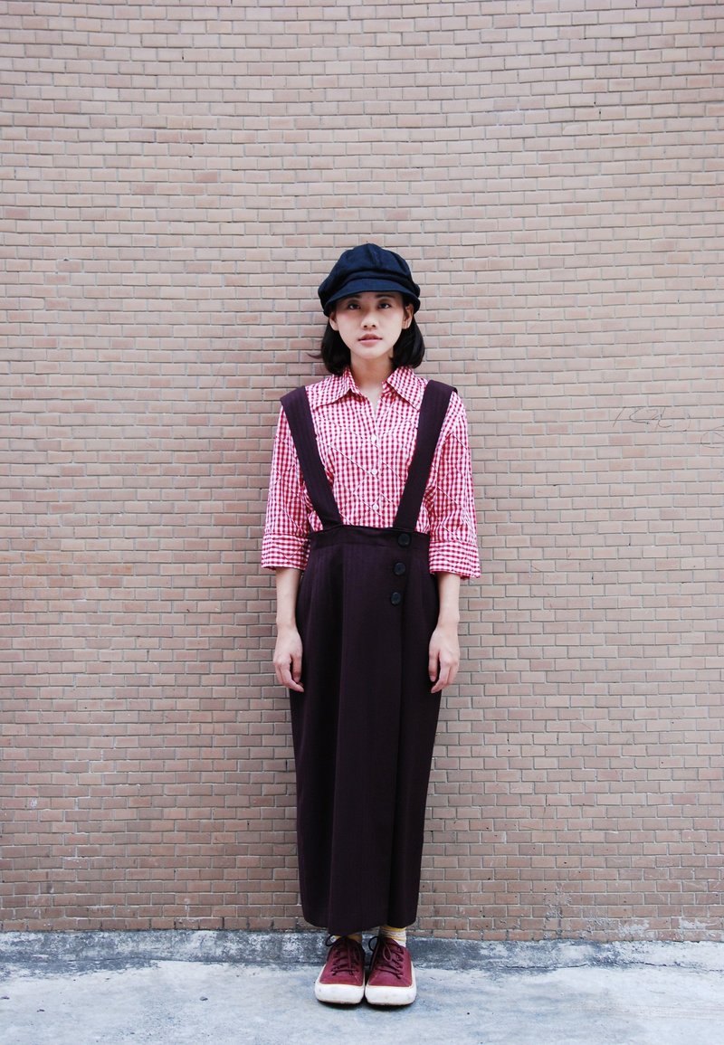 古着吊带裙 - 洋装/连衣裙 - 其他材质 