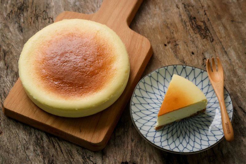 经典重奶酪蛋糕(可供定制图案) - 咸派/甜派 - 新鲜食材 白色