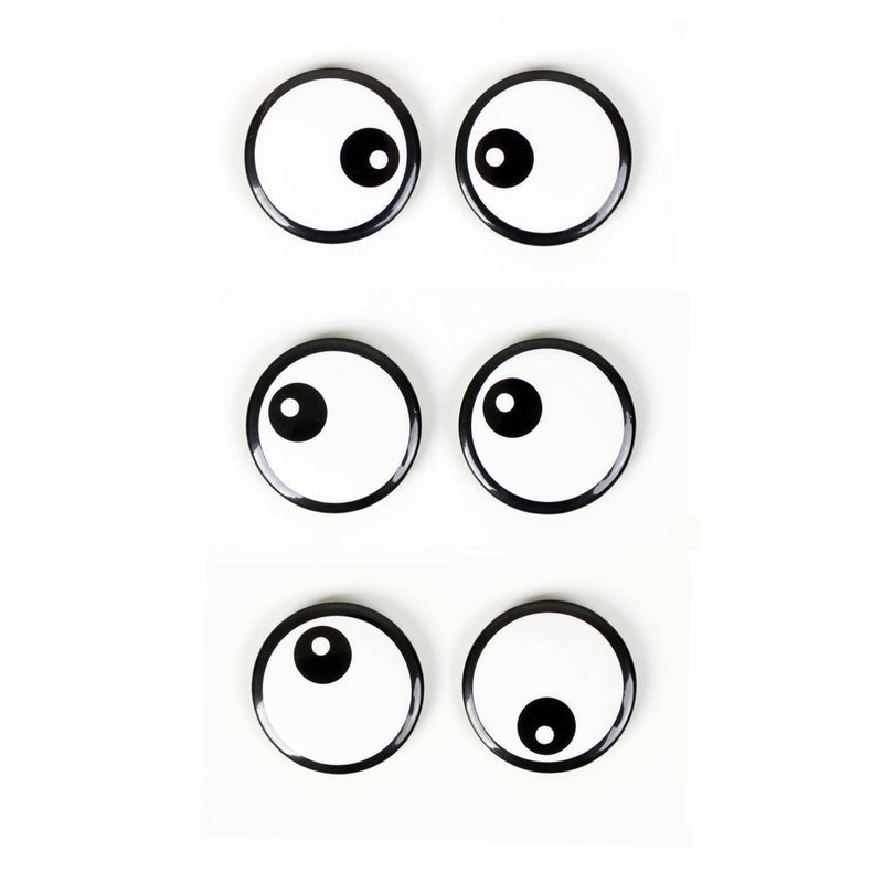 Surprise Badge / Eyes 眼球 别针 胸章 单颗（小） - 胸针 - 其他金属 黑色