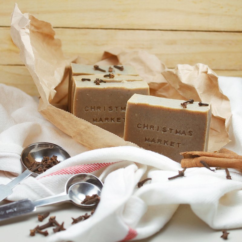 清爽 / 圣诞市集香料手工皂 - 肥皂/手工皂 - 植物．花 咖啡色