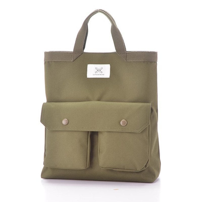 LaPoche Secrete: 圣诞交换礼物_文青风格收纳百宝袋_文风绿 - 手提包/手提袋 - 其他材质 绿色