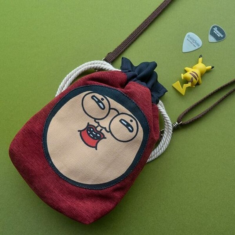 人中人。趣味萝卜包 / 酒红 - 侧背包/斜挎包 - 其他材质 红色