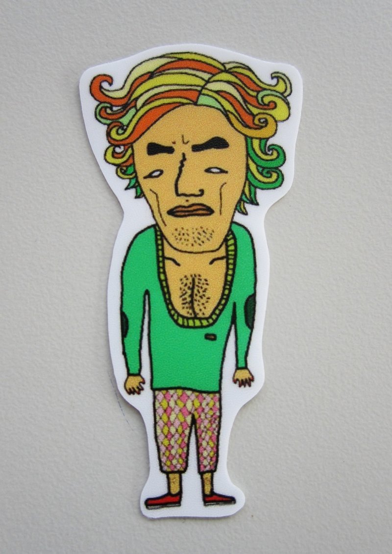 胸毛男贴纸 / 全身 - 贴纸 - 防水材质 多色