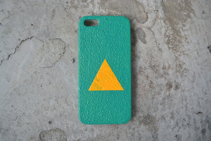 【手机壳上的小几何】绿底黄三角 - 手机壳/手机套 - 其他材质 绿色