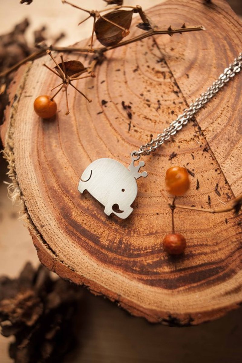 Black Joker 森灵动力系列 皇冠山猪 - 项链 - 其他金属 银色