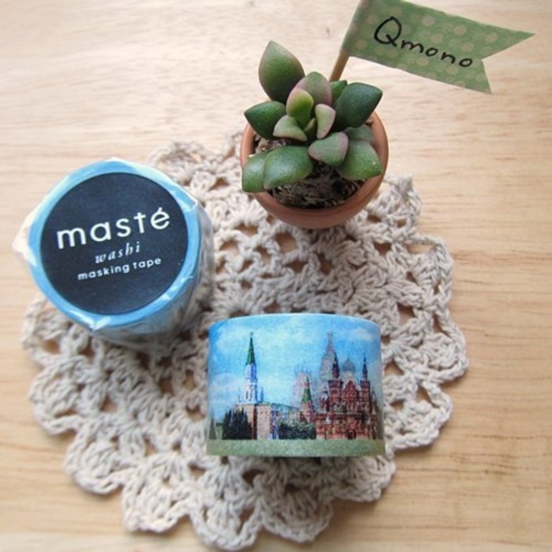 maste Masking Tape 和纸胶带 Multi系列【世界街景-俄罗斯(MST-MKT10-B)】 - 纸胶带 - 纸 蓝色
